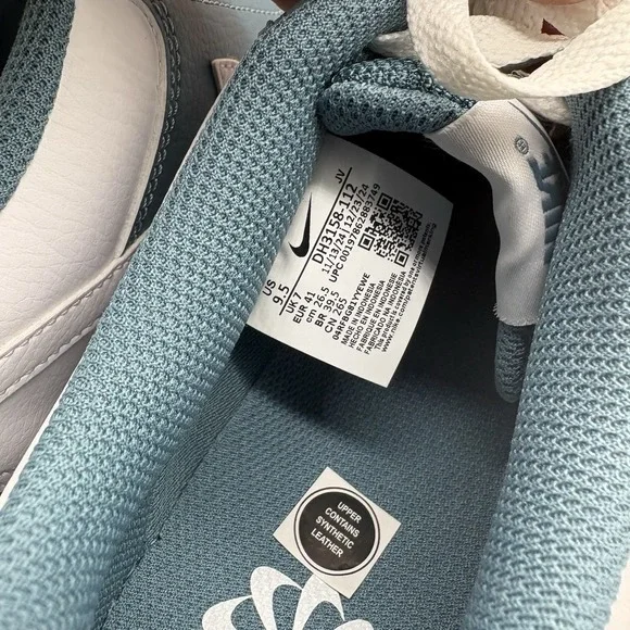 Nike Court Vision Lo NN Low Top White Smokey Blue DH3158-112 Womens Size 9.5 - Picture 5 of 8